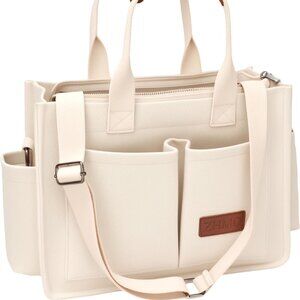 Women’s Canvas Tote Bag with Compartments